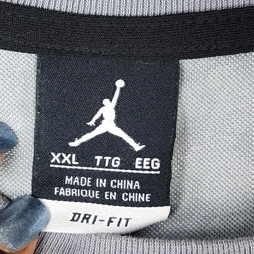 Air Jordan Jumpman Camo Gray Long Sleeve T-Shirt XXL Dri-Fit Crewneck Wicking